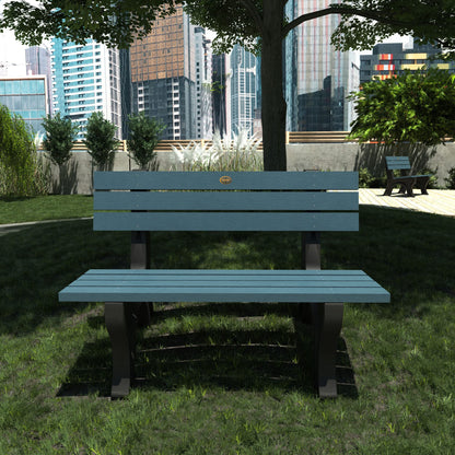 Sequoia Professional Aurora 4 ft Park Bench, Nantucket Blue