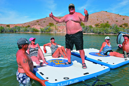 Island Hopper Island Buddy 8 Foot Inflatable Swimming Water Platform (Island Buddy 8 Only)