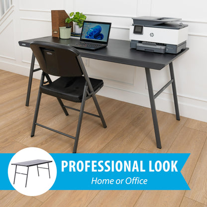 LIFETIME 5-Foot Desk Folding Table, Multipurpose Home Office Workstation