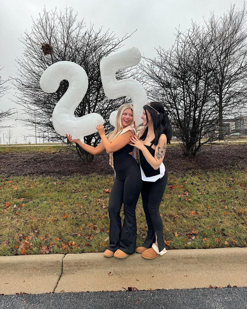 White 5 Balloon, Translucent Number Balloons 40 Inch, 5th Birthday Balloon Decorations, White Party Supplies, 5 Number Balloons, Number 5 Balloon