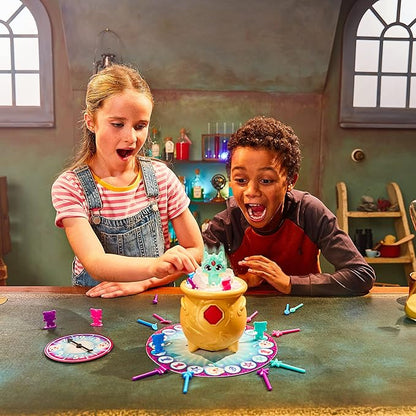 Moose Toys Magic Mixies Potion Game Place The Magic Ingredients Into The Cauldron and Make The Mixie Pop Up to Win
