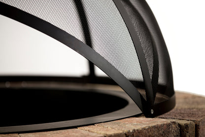 Hampton's Buzaar 36 Inch Fire Pit Easy Access Spark Screen
