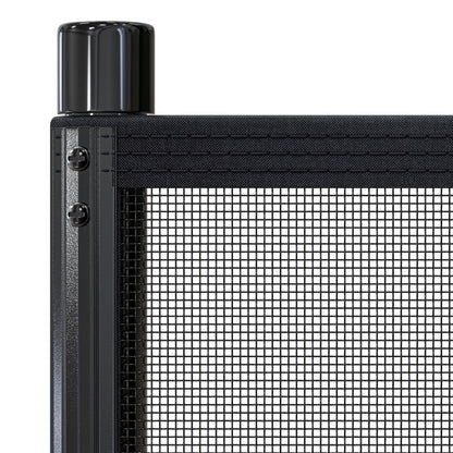 ALLSAFE Removable Mesh Pool Fence - Black 15 Foot by 5Foot Fence Panels – Pre-Assembled DIY Safety Fence with 1/2" Stainless Steel Peg Poles – 25% Longer, Easy Install, Fits Most Pool Fencing Layouts