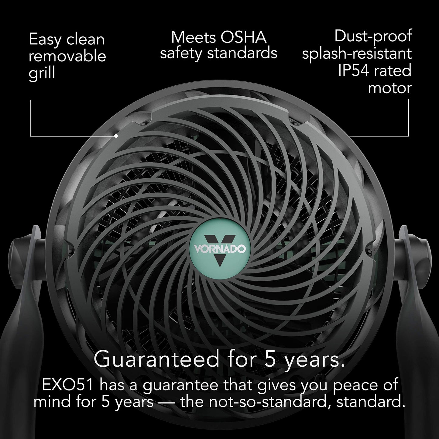 Vornado 602 Whole Room Air Circulator Pedestal Fan Bundle EXO51 Heavy Duty Air Circulator Shop Fan