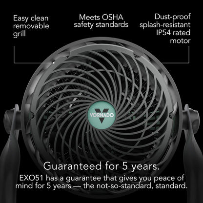 Vornado 602 Whole Room Air Circulator Pedestal Fan Bundle EXO51 Heavy Duty Air Circulator Shop Fan