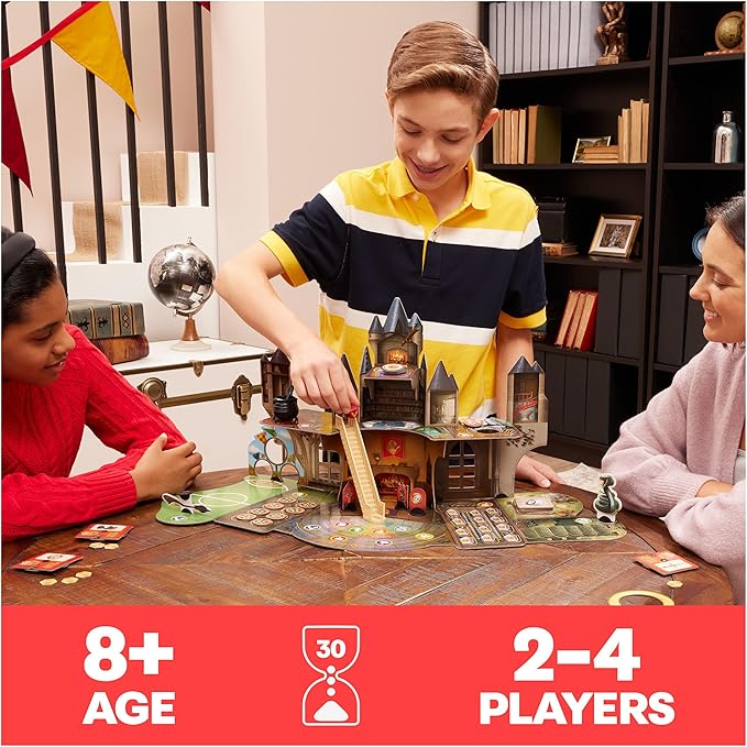 Wizarding World Hogwarts Magical Mayhem 3D Board Game | Harry Potter Game for Families Adults &amp Kids Ages 8 and up