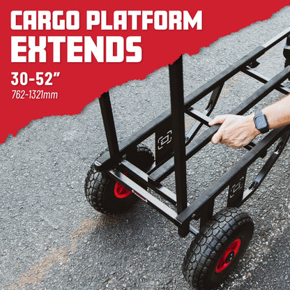 Gator Frameworks Folding Multi-Utility Cart with 30-52” Extension & 500 lbs. Load Capacity (GFW-UTL-CART52)