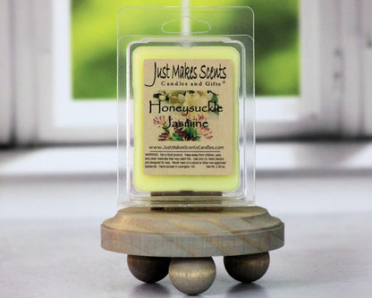 Just Makes Scents 2 Pack - Honeysuckle Jasmine Scented Blended Soy Wax Melts | Long Lasting Honeysuckle and Jasmine Fragrance Wax Cubes | Hand Poured in The USA Candles & Gifts