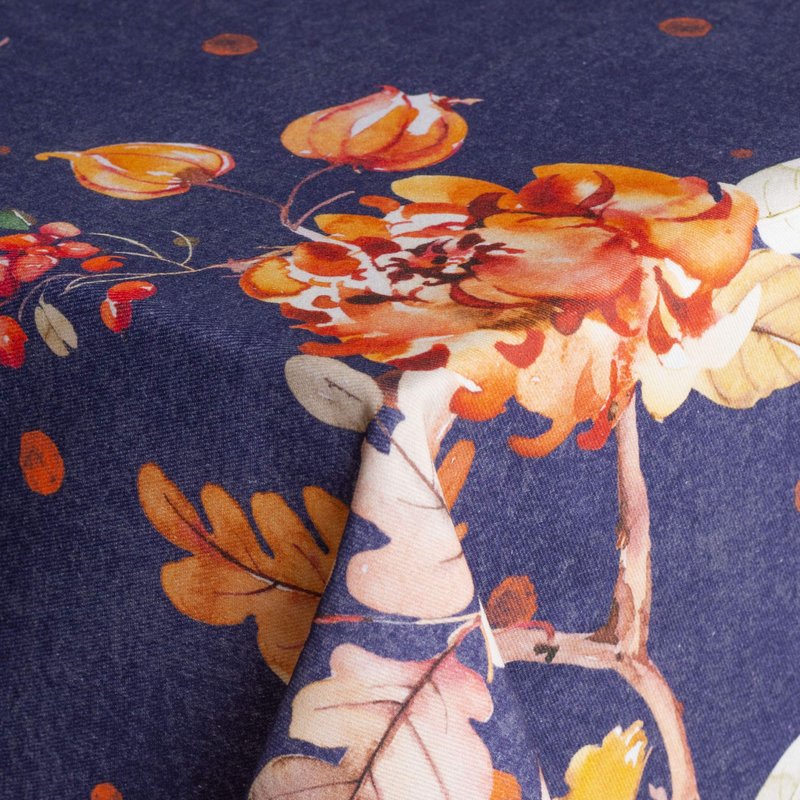 Maison d' Hermine Table Cloth Rectangle Table 100% Cotton 60 x 108 Inches Fall Tablecloth Reusable Everyday Use for Thanksgiving Christmas Decorations Dining Farmhouse Party (Kelim - Infinity)