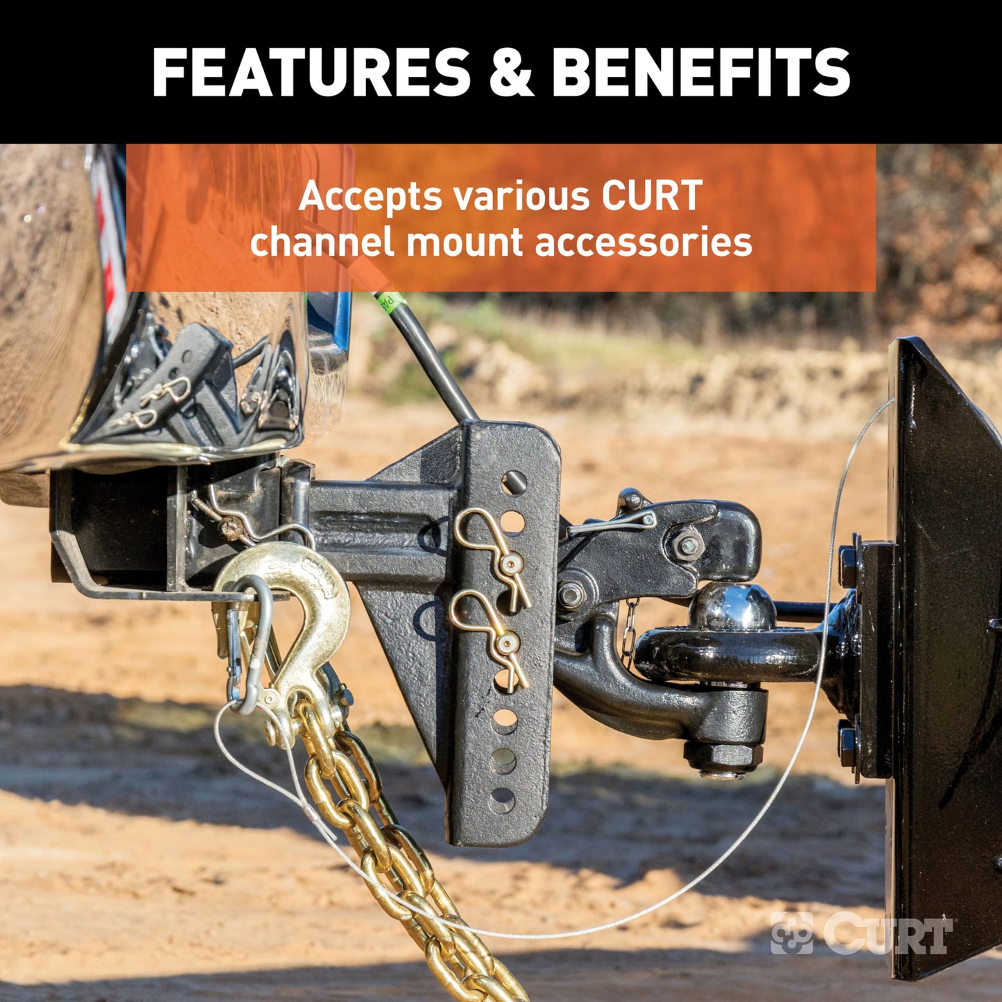 Curt 45902 Adjustable Channel-Mount Ball Mount
