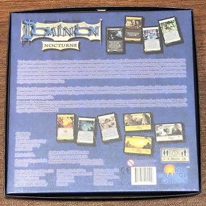 Rio Grande Games Dominion Nocturne Expansion Strategy Board Game Deck Building Card Game for 2-6 Players 30 Minutes