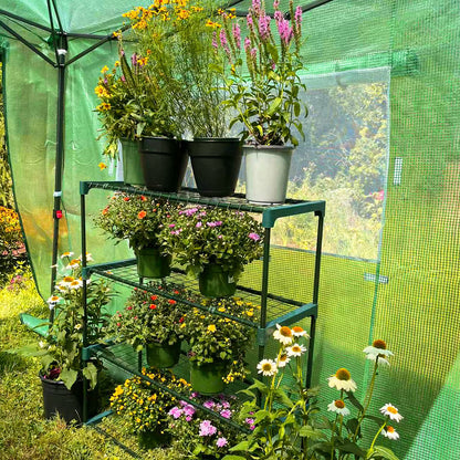 EAGLE PEAK 8'x6' Portable Greenhouse with Two Shelves