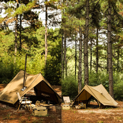 Dandelion Shell Hot Tent Cabin Plus X3 with Stove Jack – 4 Season Lightweight Shelter for 2–3 People, Waterproof & Windproof, Ideal for Camping, Backpacking, Hiking, Hunting & Fishing