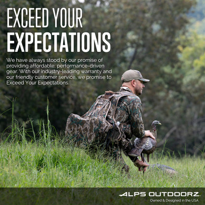 ALPS OutdoorZ Vanish Chair - Durable Lightweight Comfortable Foldable Blind Seat with Carry Bag for Hunt, Camping, Outdoors, Mossy Oak Original Bottomland