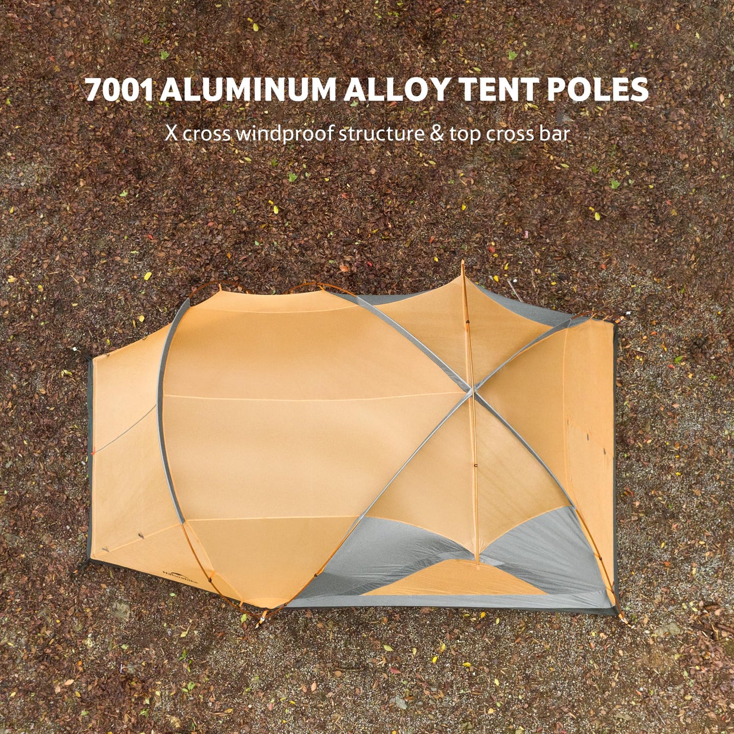 Naturehike KOTA 4/6/8 Person Camping Tent, Double Layer Waterproof 4 Person 6 Person 8 Person Tents for Camping, Large and Tall Family Tent with Vestibules Porch