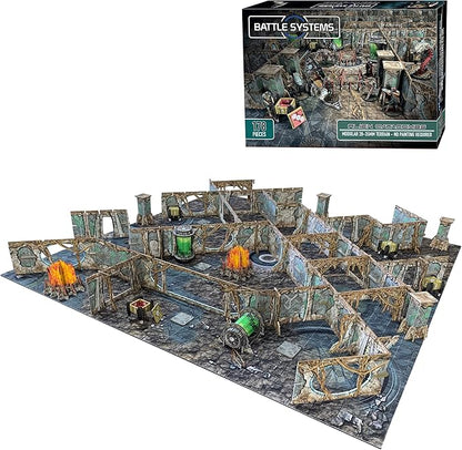 Battle Systems - Modular Tabletop 3D Gaming Sci-Fi Terrain - Perfect for 28mm-35mm Miniatures and Figures - No Painting Required - Science Fiction Aliens 40K Wargame - (Alien Catacombs)
