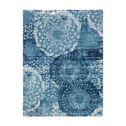 Anji Mountain Rug'd Office Chair Mat for Carpet & Hardwood Floor - Jacquard Woven, Anti-Slip Backing, Low Pile, Floor Protector Desk Chair Mat, Office Rugs for Rolling Chairs (Maldives - 36" x 48")