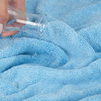 Cotton Paradise 6 Piece Towel Set - 100% Soft Absorbent Turkish Towels in Sky Blue | 2 Bath, 2 Hand, 2 Washcloths