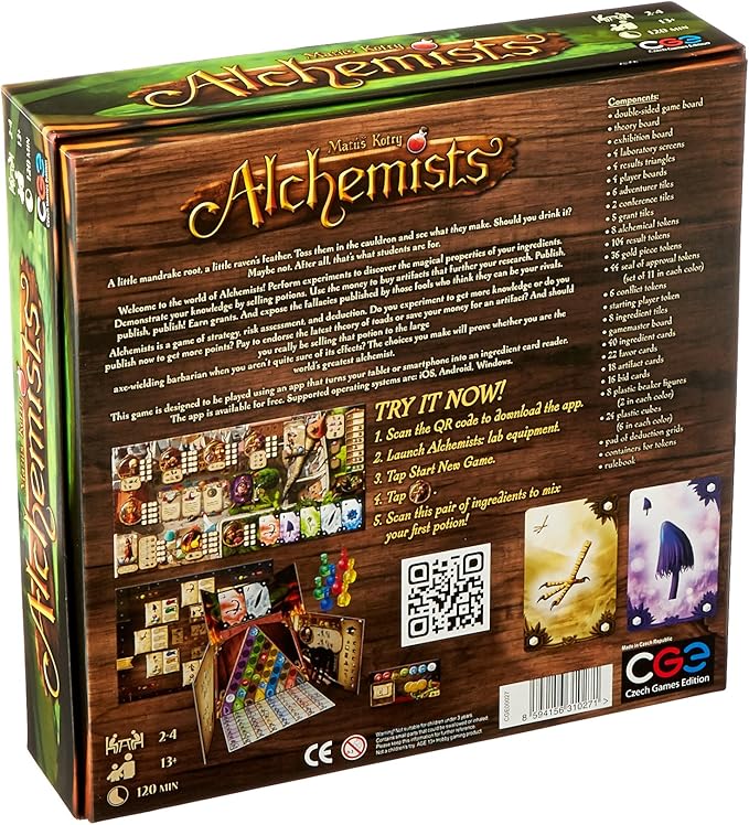 Alchemists | CGE Board Game | Alchemy Deduction Game for Ages 14+