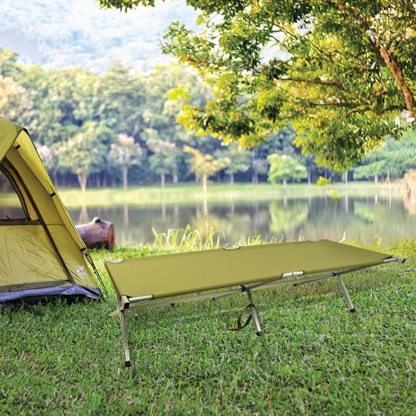 Rothco Oversized Folding Cot - Portable Bed Frame with Carry Bag for Camping & Travel