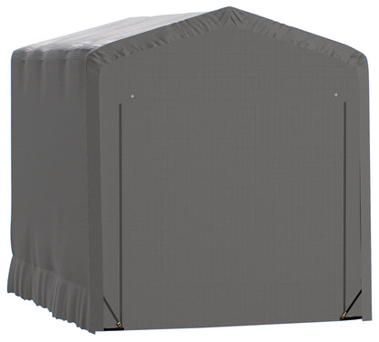 ShelterLogic ShelterTube Garage & Storage Shelter, 14' x 18' x 16' Heavy-Duty Steel Frame Wind and Snow-Load Rated Enclosure, Gray