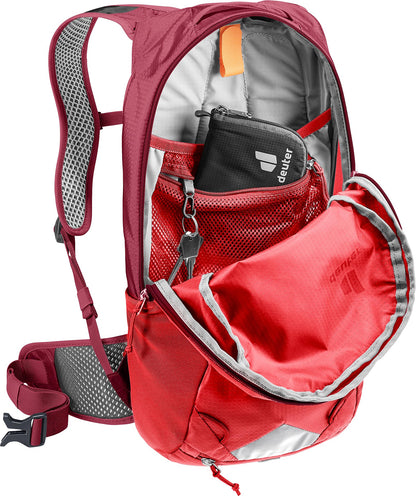 Deuter Unisex Race 12L Hydro Backpack for Mountain Biking, 12 Liters - Cherry-Masala