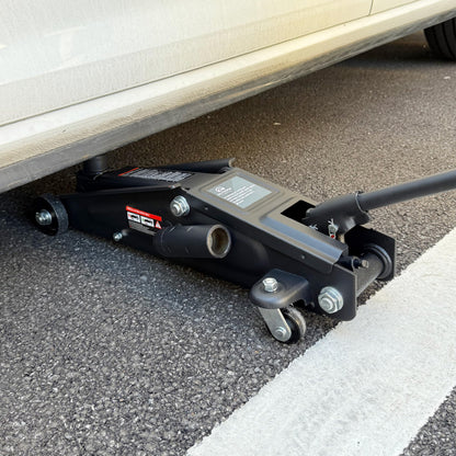 Olympia Tools 91-805 Torin Hydraulic Trolley Service/Floor Jack with Extra Saddle (Fits: SUVs and Extended Height Trucks): 3 Ton (6,000 lb) Capacity, Black