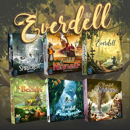 Everdell: Bellfaire Expansion – Board Game Add-On for 5–6 Players with Player Powers New Market Board &amp Special Event Cards – Requires Everdell Base Game