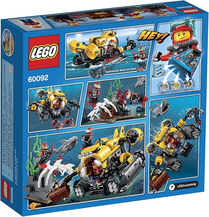 LEGO City Deep Sea Explorers 60092 Submarine Building Kit