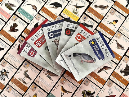 Stonemaier Games: Wingspan Fan-Designed Bird Promo Packs | 150 New Birds Designed by Fans Using Powers from Base Game &amp Expansions | Art Consistent with Existing Birds | Wingspan Base Game Require