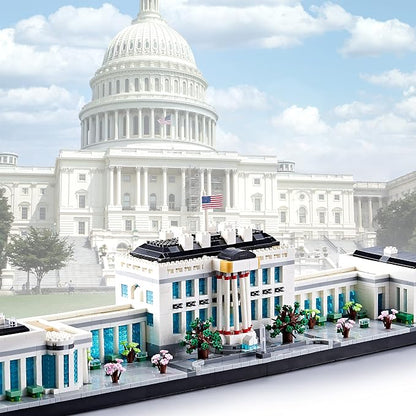 Architecture Series Mini Bricks for Adults and TeensUS Capital White House Construction SetMicro Blocks Set3520 PCSLandmark Model
