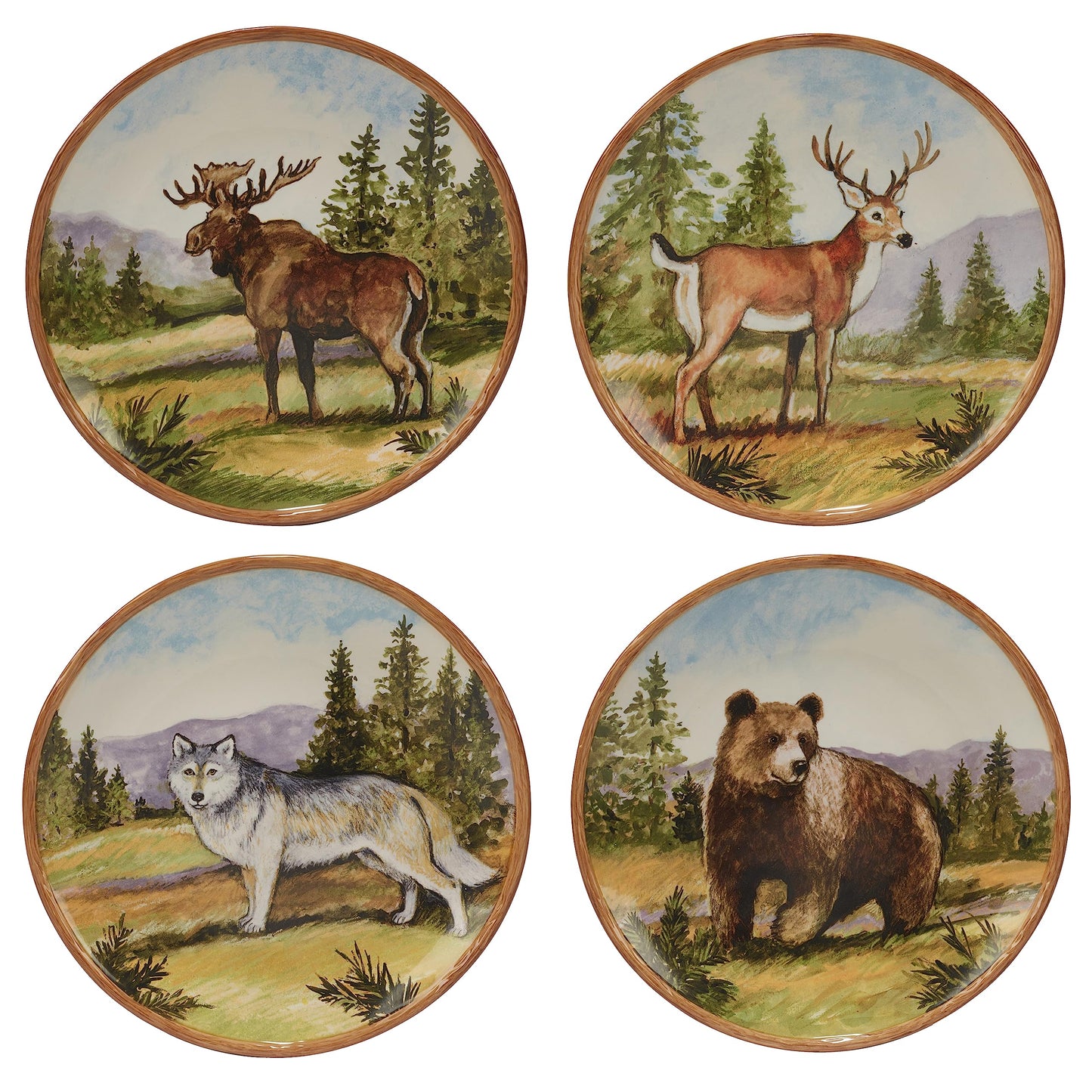 Certified International Mountain Summit 16pc Dinnerware Set, Service for 4