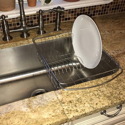Better Houseware Stainless Steel Adjustable Over-Sink Dish Drainer | Space-Saving Design
