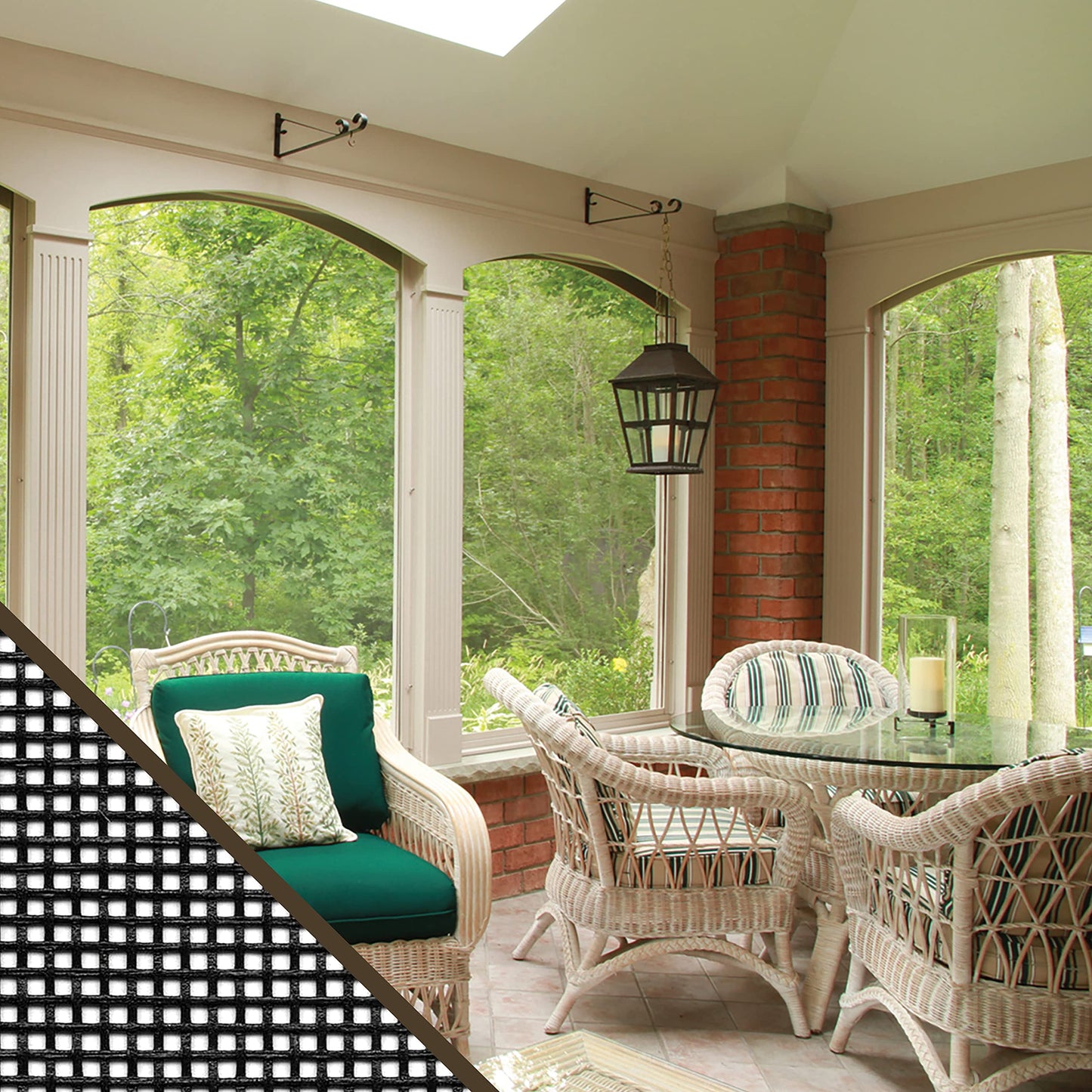ADFORS Small Insect Screen, 36 inches x 100 Feet Roll - Tiny Insect Replacement Screen for Windows and Doors - Charcoal