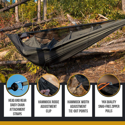 OneTigris KOMPOUND Camping Hammock + Bulwark Camping Tarp