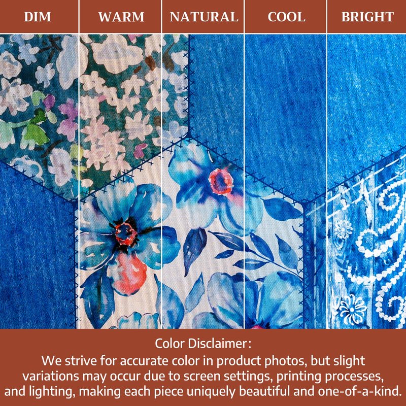 Maison d' Hermine Table Cloth Round Table 100% Cotton 69 Round Inches Tablecloth Reusable Decorative for Dining Kitchen Room Farmhouse Home Gifts for Mothers Day Spring Summer - Summer Blues