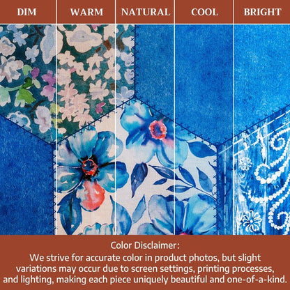 Maison d' Hermine Table Cloth Round Table 100% Cotton 69 Round Inches Tablecloth Reusable Decorative for Dining Kitchen Room Farmhouse Home Gifts for Mothers Day Spring Summer - Summer Blues
