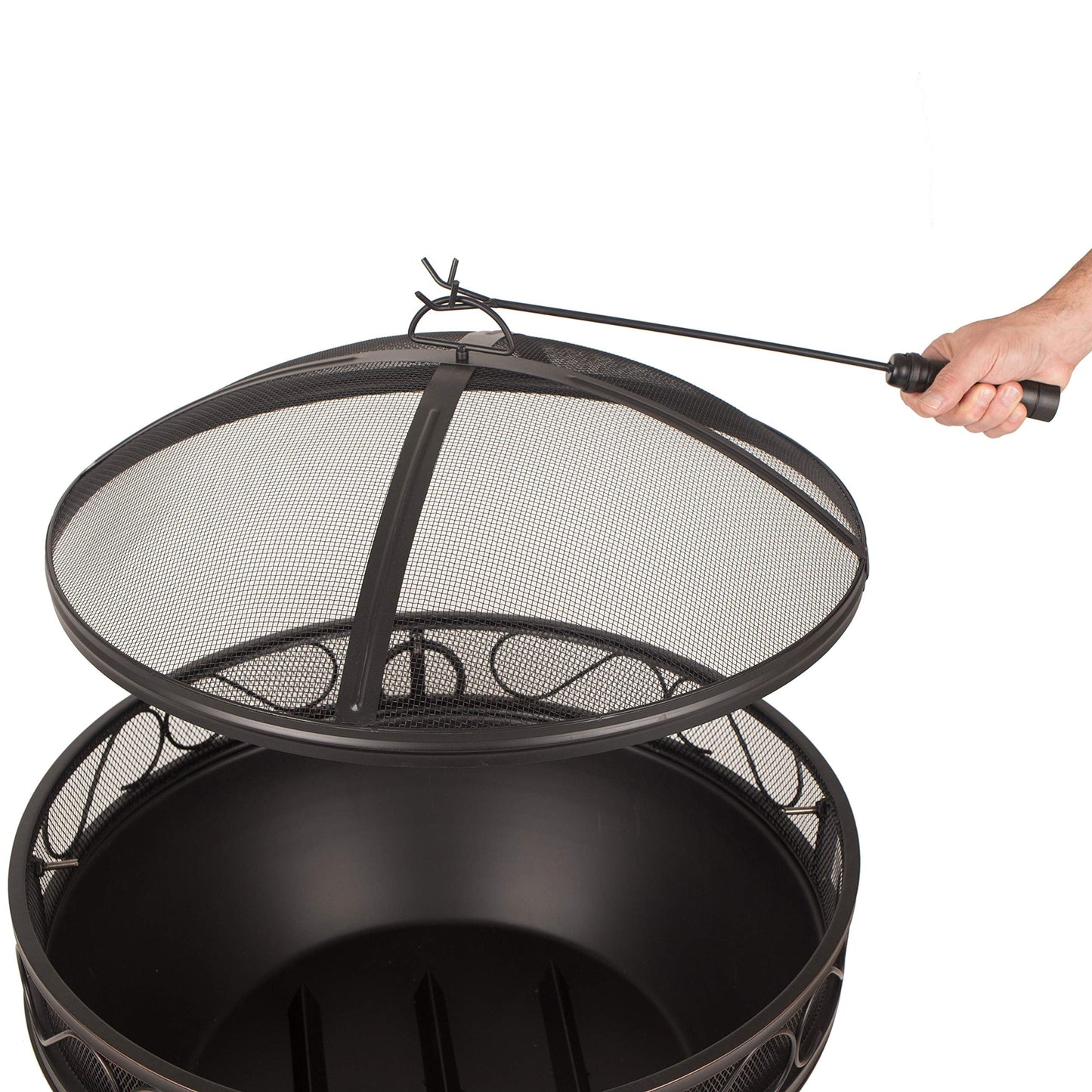 Pleasant Hearth GHP Group OFW295R Bellora fire Pit, Rubbed Bronze
