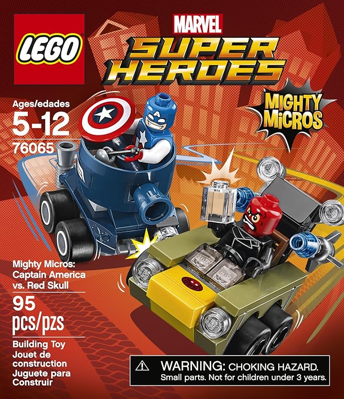 LEGO Super Heroes Mighty Micros: Captain America vs Red Skull 76065 Building Kit (95 Piece)