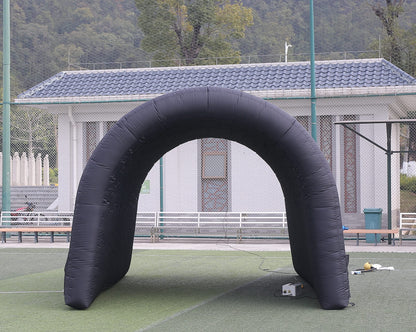 SAYOK 16.8ft Inflatable Tunnel Entrance Sports Inflatable Tunnel Sport Tunnel Entrance Inflatable Football Tunnel Tent with Blower for Event Exhibition Promotion(Black, 16.8ft x 10ft x 9.24ft)