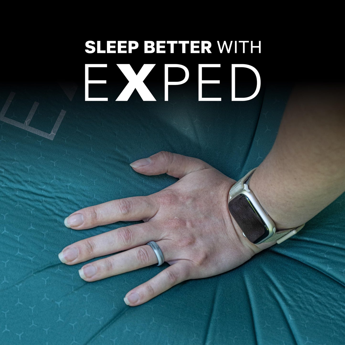 Exped MegaMat Medium Wide - Self Inflating Soft Car Sleeping Mat, 4” Foam Pad, Pump Included