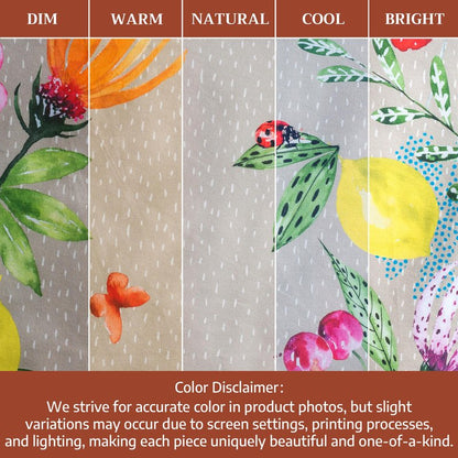 Maison d' Hermine Table Cloth Round Table 100% Cotton 69 Round Inches Tablecloth Reusable Decorative for Dining Kitchen Room Farmhouse Home Gifts for Mothers Day Spring Summer - Jardin D'Ete - Fog