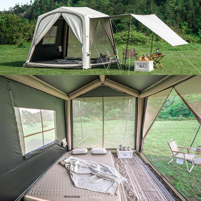 Naturehike Car Camping Inflatable Tent, 4 Ways to Use - Easy Setup SUV Tent for Family Camping, Waterproof & Sun Block Car Shade with Screen for Outdoor Cinema, Pinic, Fishing, with Storage Bag