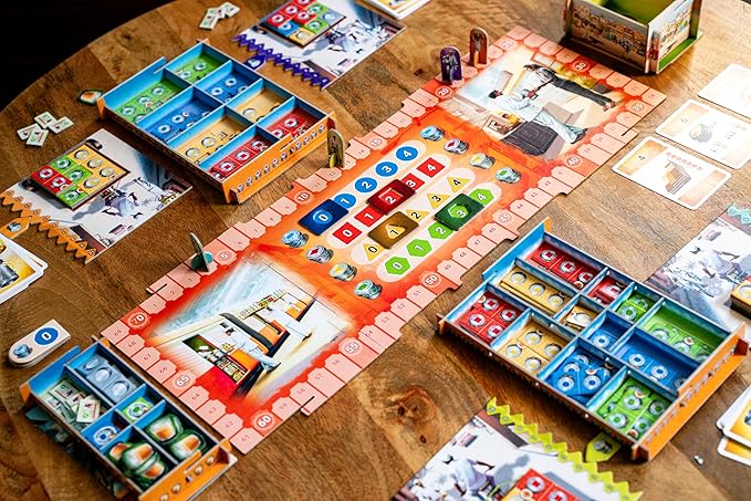 Queen Games Dabba Walla - Mumbai Food Express Strategy Board Game 2-4 Players Family Board Game