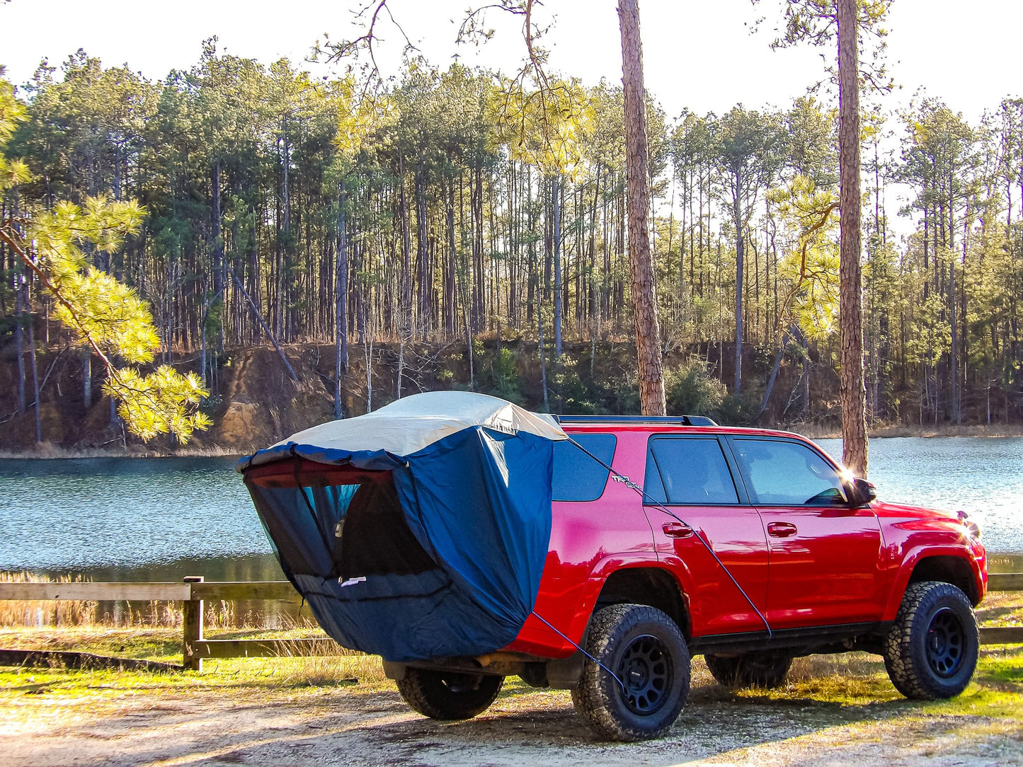 DAC Explorer 2 SUV & Minivan Tent – Universal Fit Vehicle Camping Tent for SUVs, Minivans & Wagons (Fits Honda CR-V, Toyota Highlander, Subaru Outback, Ford Explorer) Easy Setup, Weatherproof