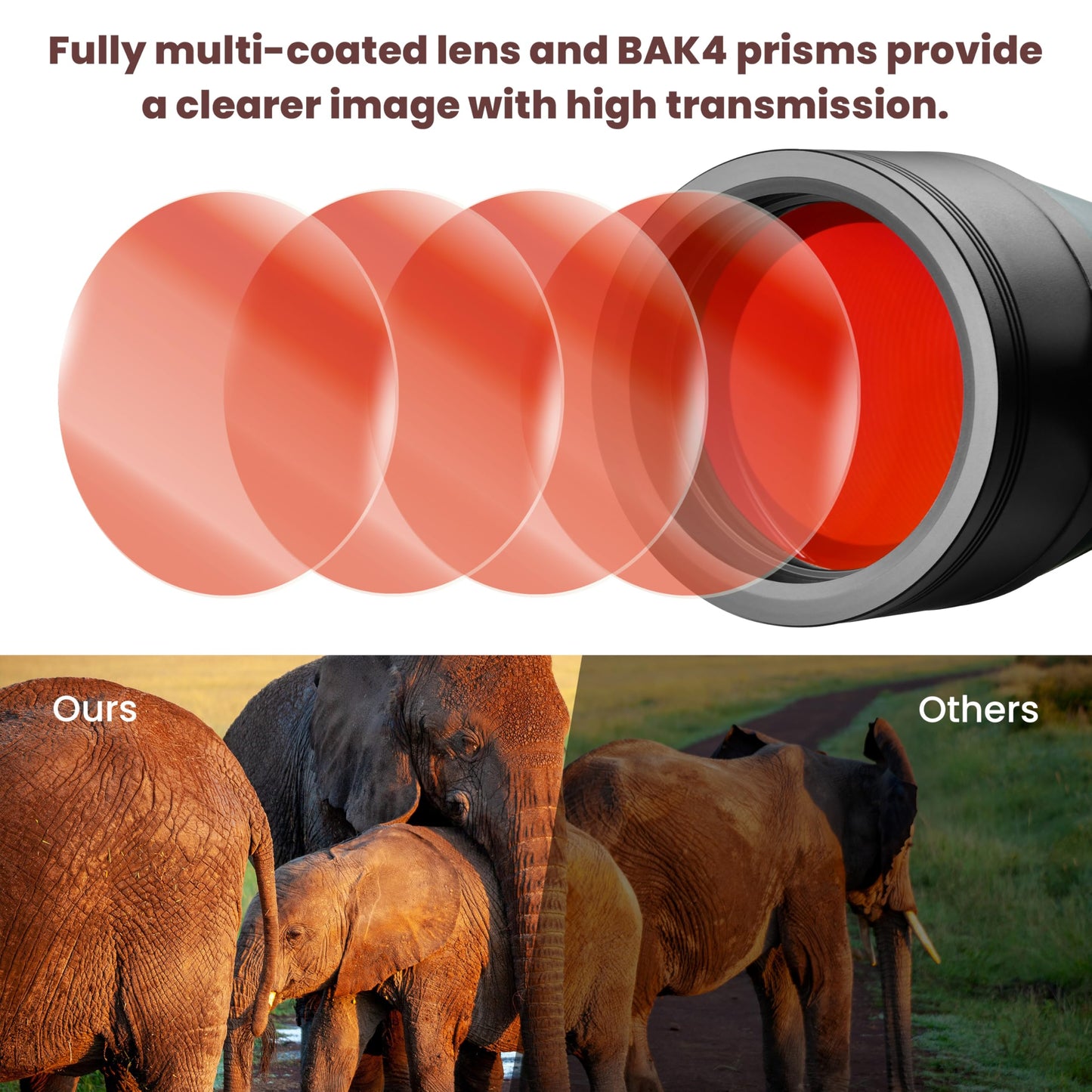 ESSLNB 30x80 Astronomy Binoculars Giant for Adults, Waterproof Outdoor Binoculars for Travel Stargazing Bird Watching Hunting with Built-in Tripod Adapter and Carrying Bag (Black)