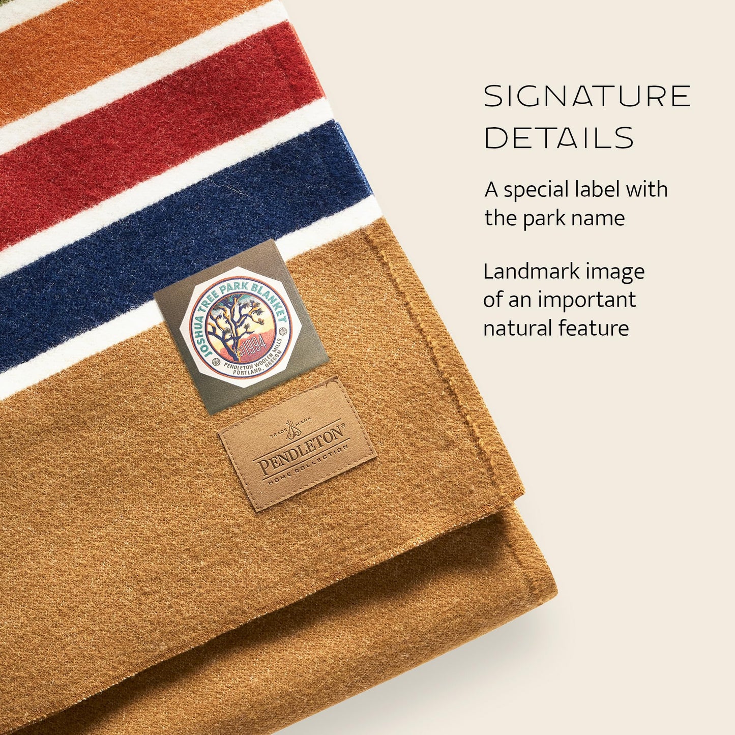 Pendleton National Park Blanket Twin 60" x 90" - 100% Wool, Soft and Durable Blanket for Home & Outdoor Adventures, Iconic Park Stripes Collectible Keepsake - Yosemite