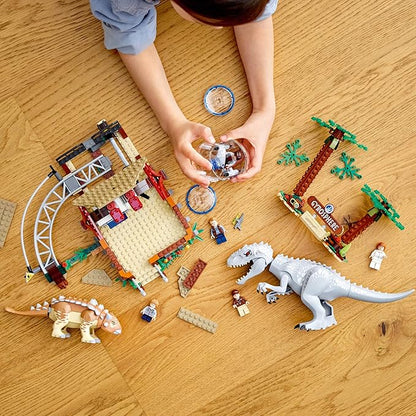 LEGO Jurassic World Indominus rex vs. Ankylosaurus 75941 Awesome Dinosaur Building Toy for Kids Featuring Jurassic World Character Minifigures for Hours of Creative Fun (537 Pieces)