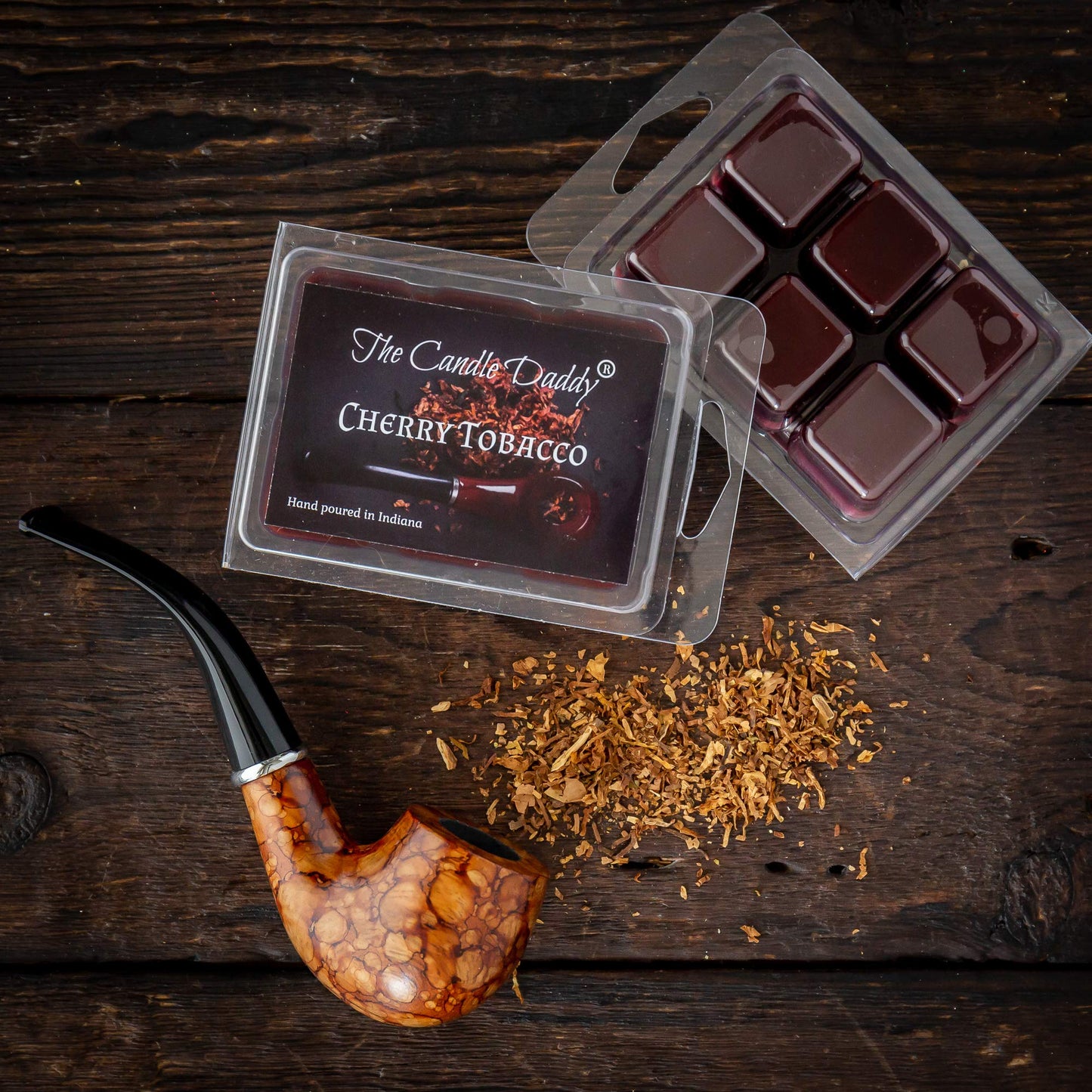 Cherry Pipe Tobacco - Maximum Scented Wax Cubes/Melts- 5 Packs -10 Ounces Total- 30 Cubes