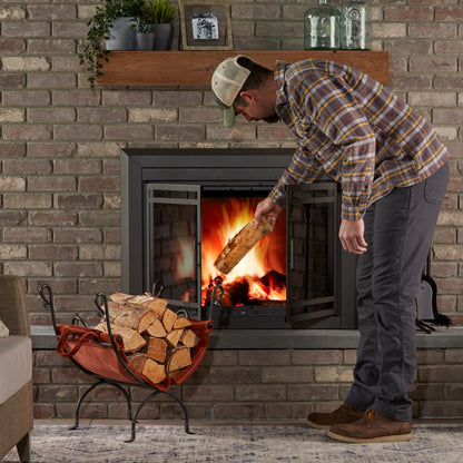 UniFlame Olde World Iron Firewood Log Holder (W-1196)